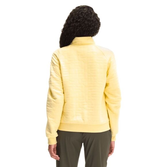 The North Face Women's Longs Peak Quilted ½ Zip Sweatshirt in Yellow Size XL - Picture 2 of 12